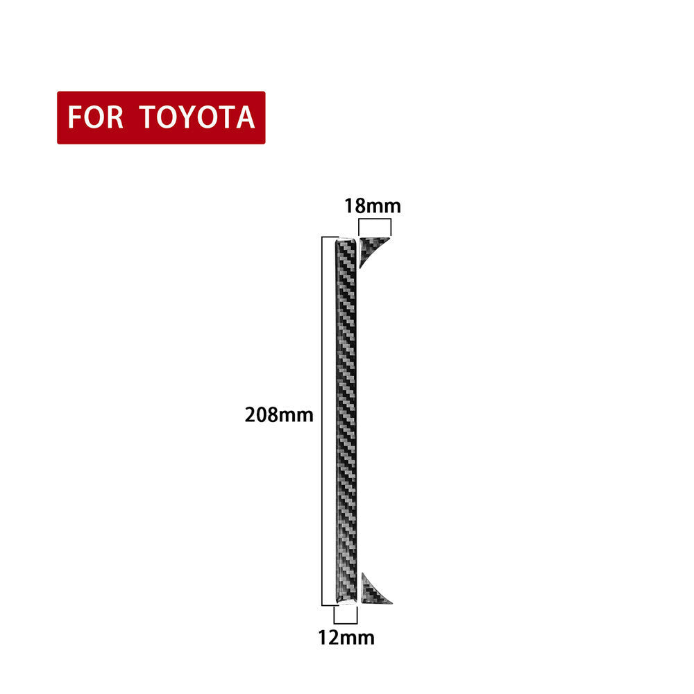 3¡ÁSoft Carbon Fiber Water Cup Holder Side Decor Trim for T@yota Tundr@ 2014-2021
