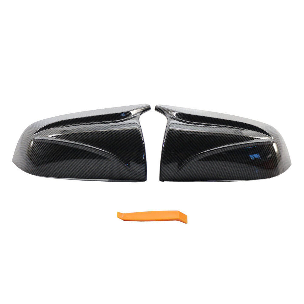 Carbon Fiber Look Mirror Housing Cover Cap for Tesla Model 3 2017 2018 2019-2020
