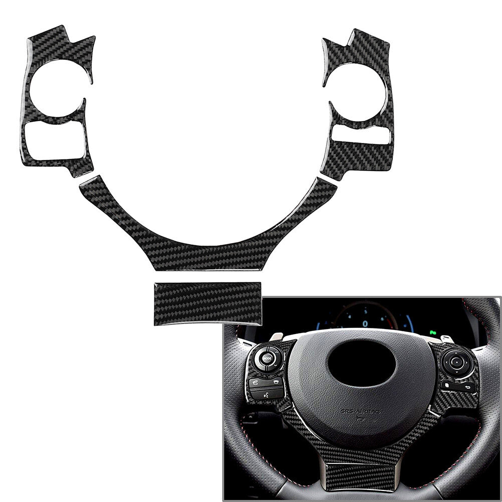 Type A Carbon Fiber 4x Steering Wheel Cover Trim for Lexus IS250 NX200 200t 300h