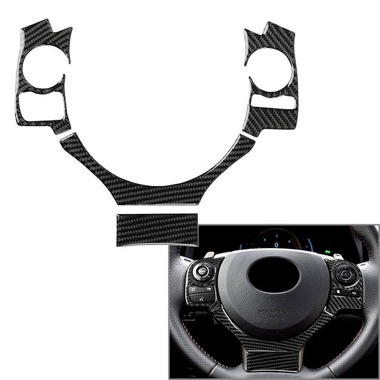 Type A Carbon Fiber 4x Steering Wheel Cover Trim for Lexus IS250 NX200 200t 300h