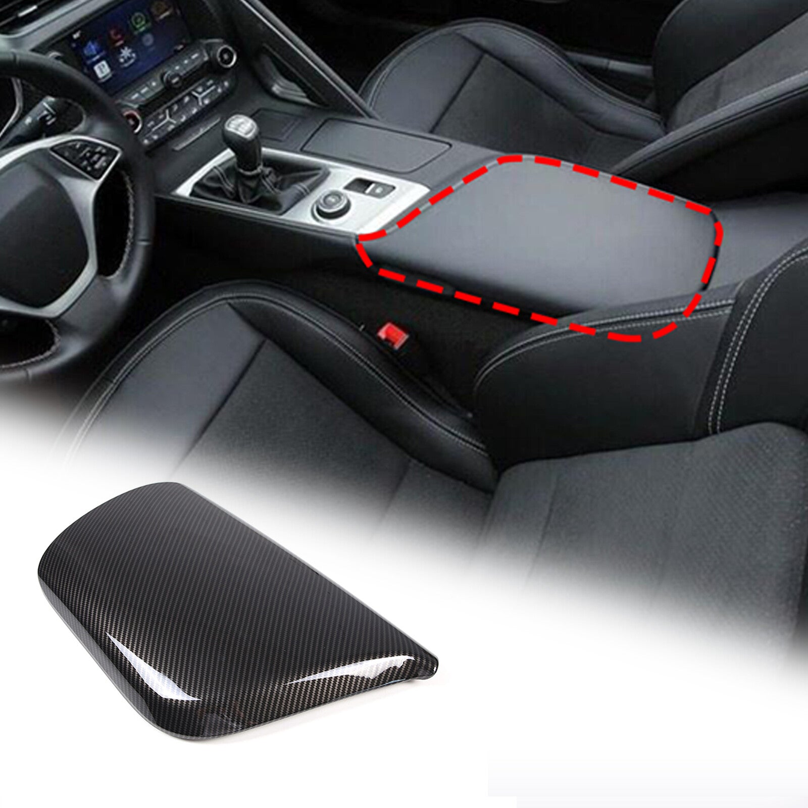 Black dashboard storage tray with phone holder for Toyota Tenderloin 07-21