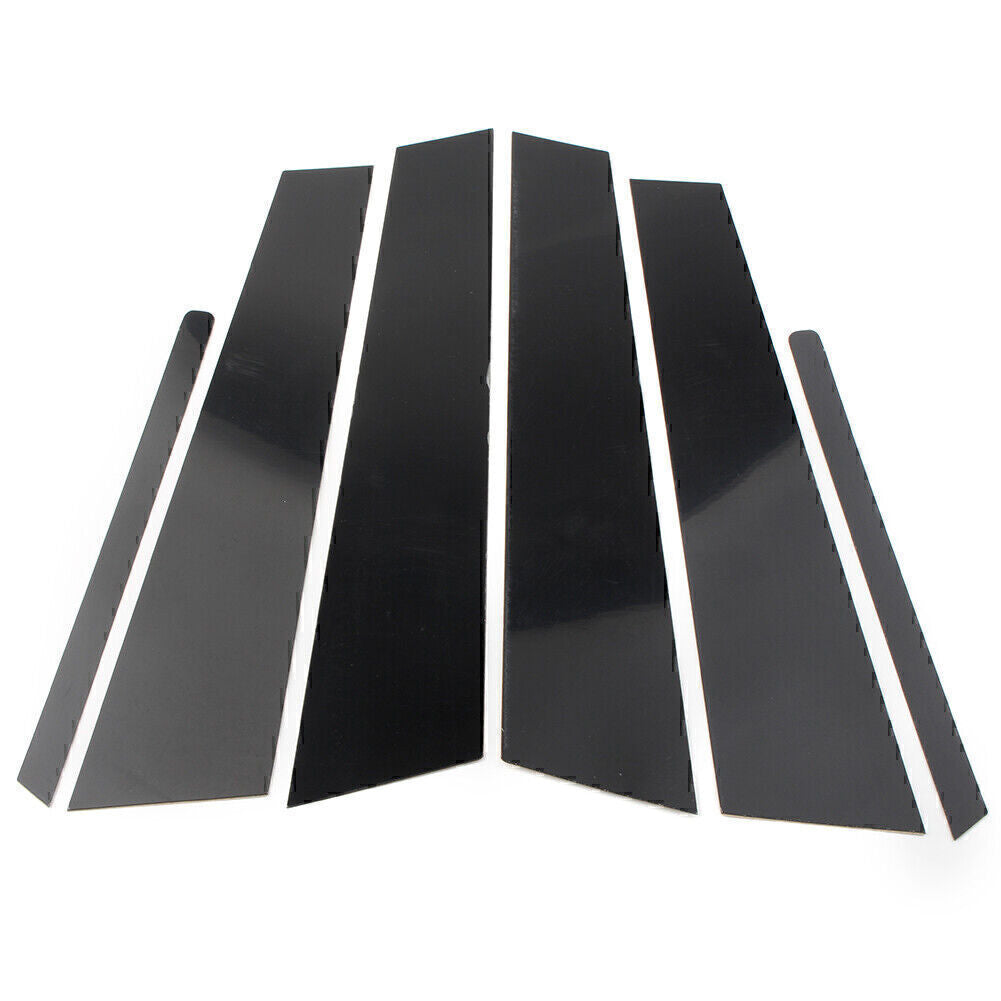 6Pcs Door Trim Pillar Posts Gloss Black Cover Kit for Kia Optima 2011-2015 2012