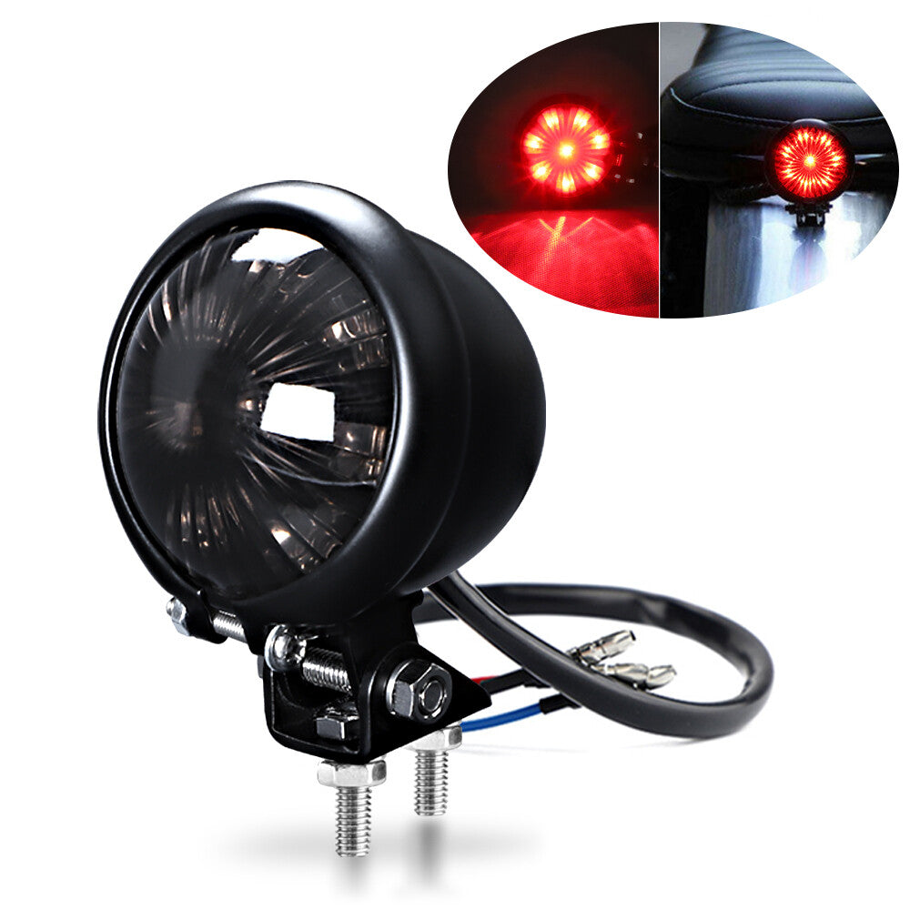 Motorcycle LED Tail Light Brake Rear Stop Lamp fit for Cafe Racer Bobber Chooper