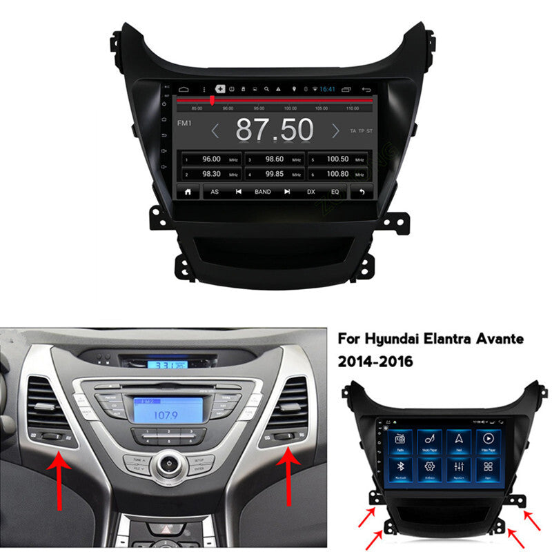 9in Car Radio Android Multimedia GPS Navigaion Stereo Headunit for Elantra 14-16