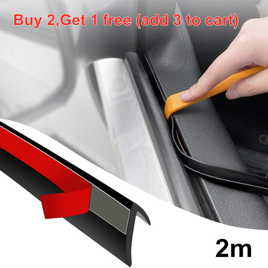 Car Front Side Window Trim Edge Moulding V Shape Rubber Weatherstrip Seal Strip