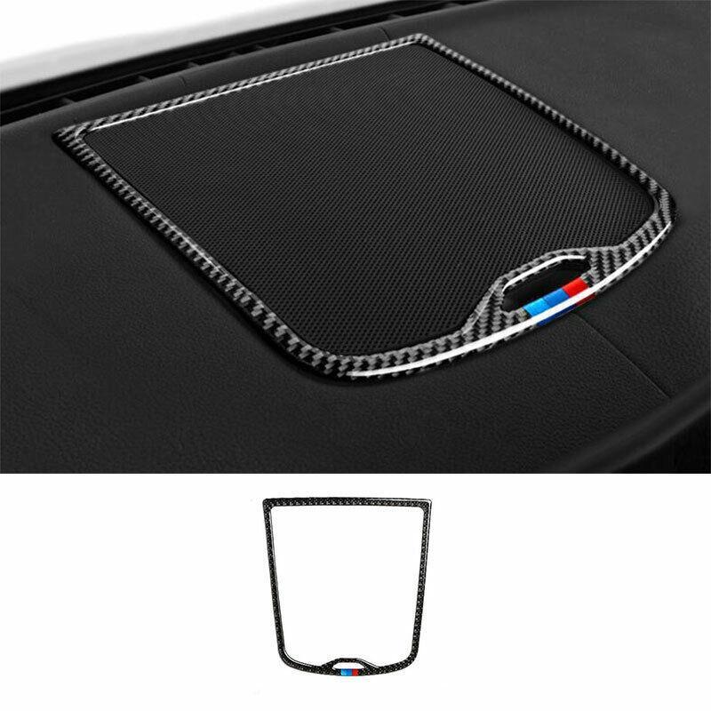 for BMW X3 G01 X4 2018-2021 Real Carbon Fiber Console Dashboard Horn Frame Decor