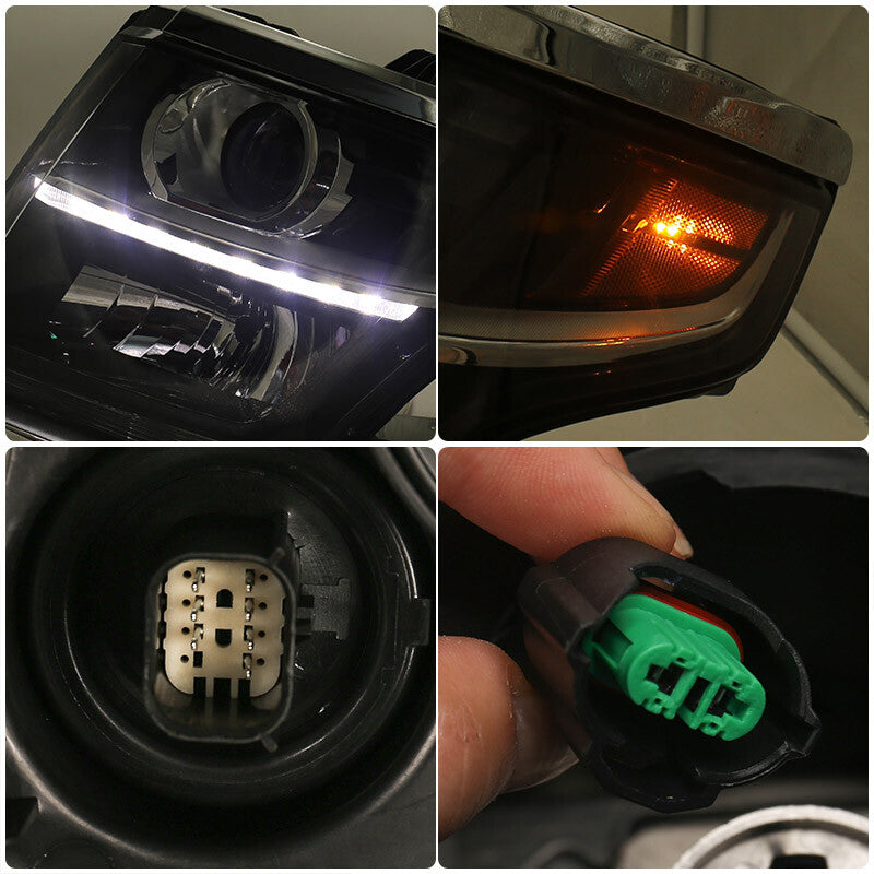 Suitable for 2015-2020 for Chevrolet Tahoe/Suburban Halogen Projector Headlight Driver Left