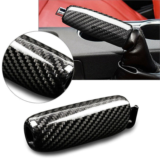 Carbon Fiber Handbrake Cover Handle Protector Fit for Ford for Mustang 2015-2020 16 17