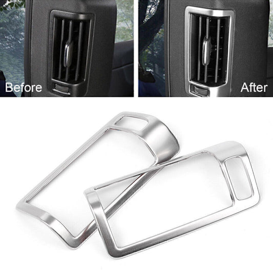 for Volvo XC60 XC90 2015-2018 Steel Car Rear B-Pillar Air Vent Outlet Frame Trim