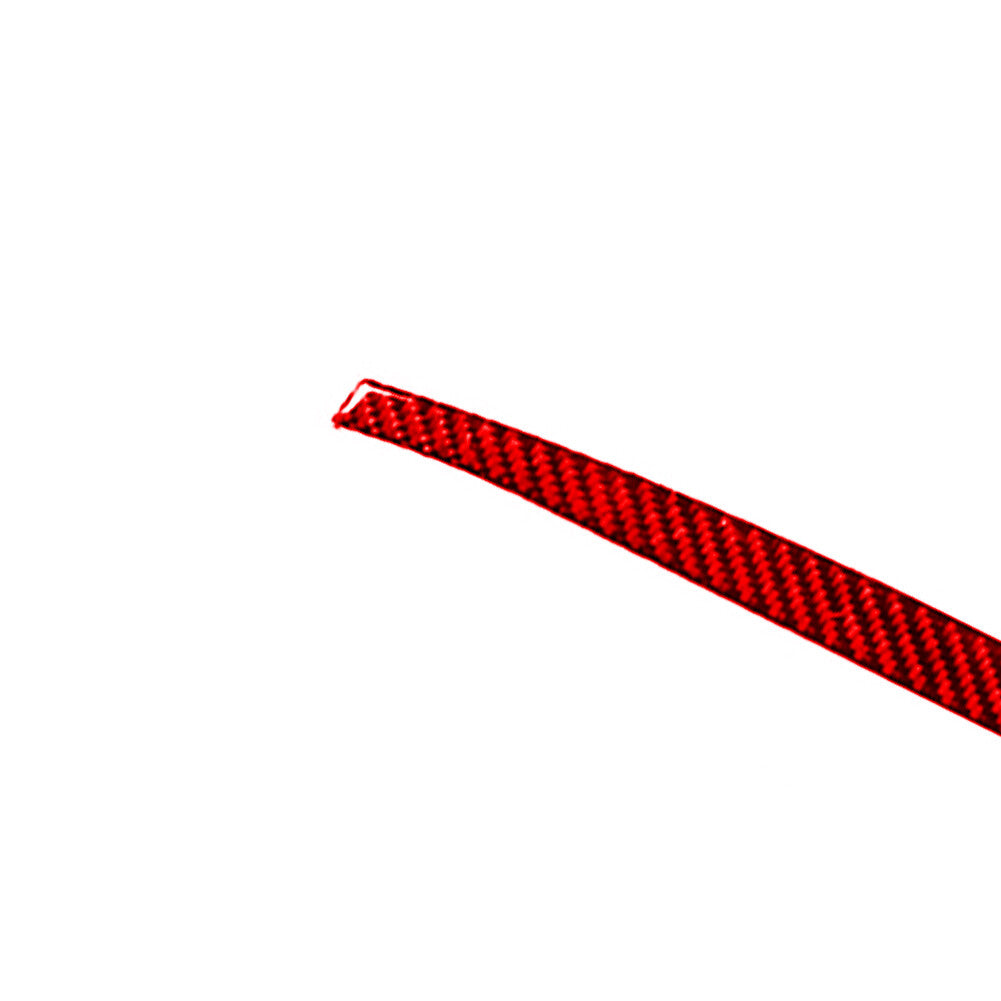2Pcs Red Carbon Fiber Passenger Dashboard Cover Trim for Chrysler 200 2015-2017