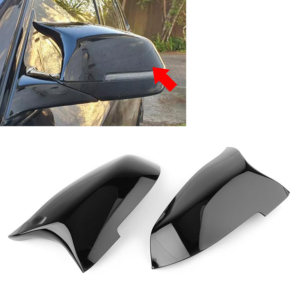 2pcs Rear View Side Mirror Cover Trim for BMW F10 F11 F01 F06 F07 LCI 2014-2016