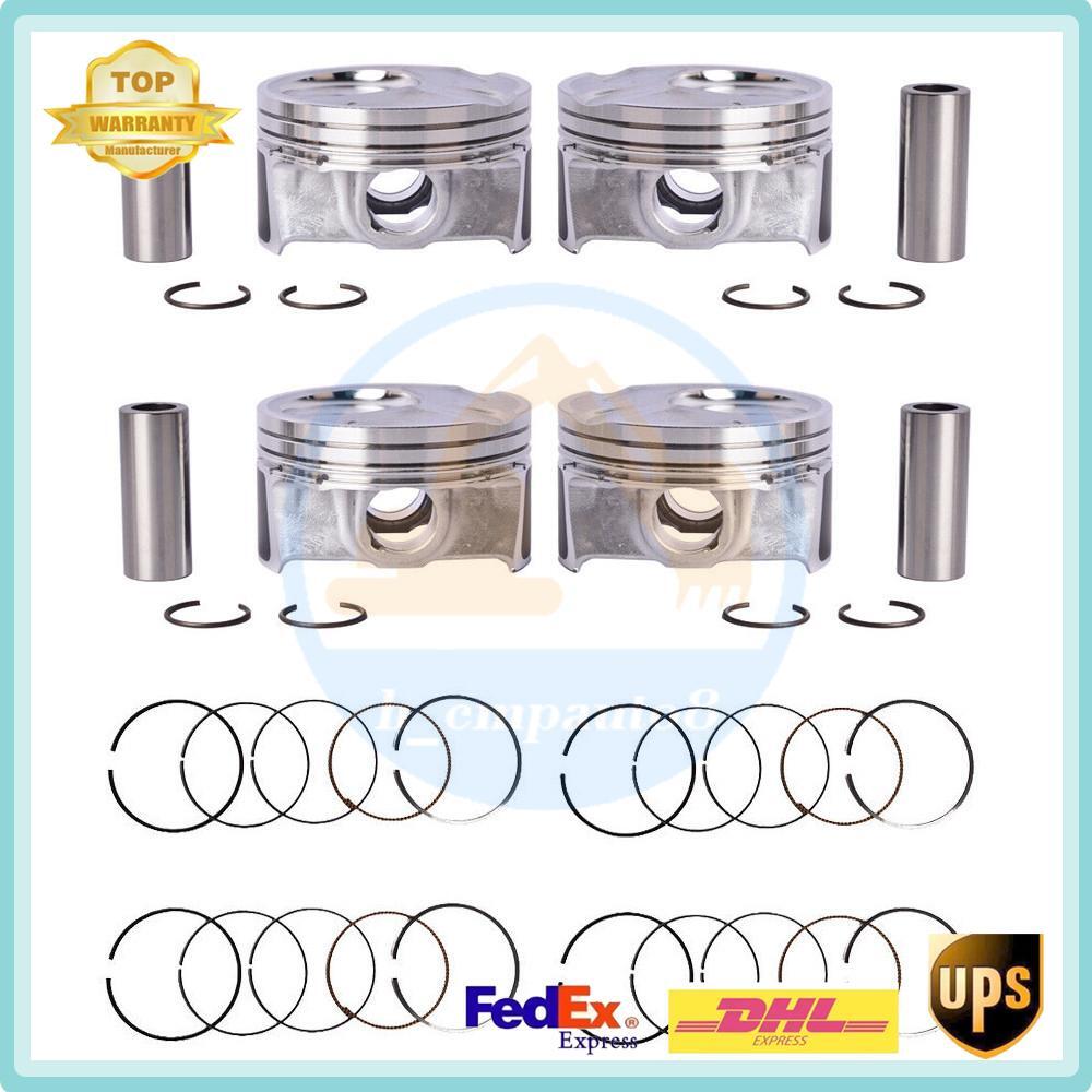 Engine Piston+ Rings kit 4PCs for Kia Soul Forte Forte5 Koup 2.0L CN 2014-2018