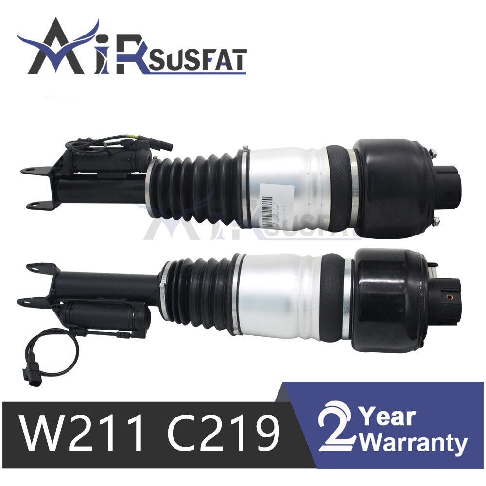 Pair for Mercedes W211 C219 S211 CLS E Class Front Air Suspension Struts 2003-09