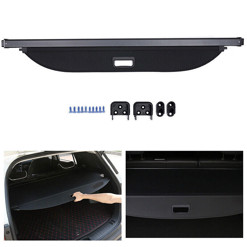 for Kia Seltos 2020-2023 Black Cargo Cover Security Shade Retractable Shield 1x