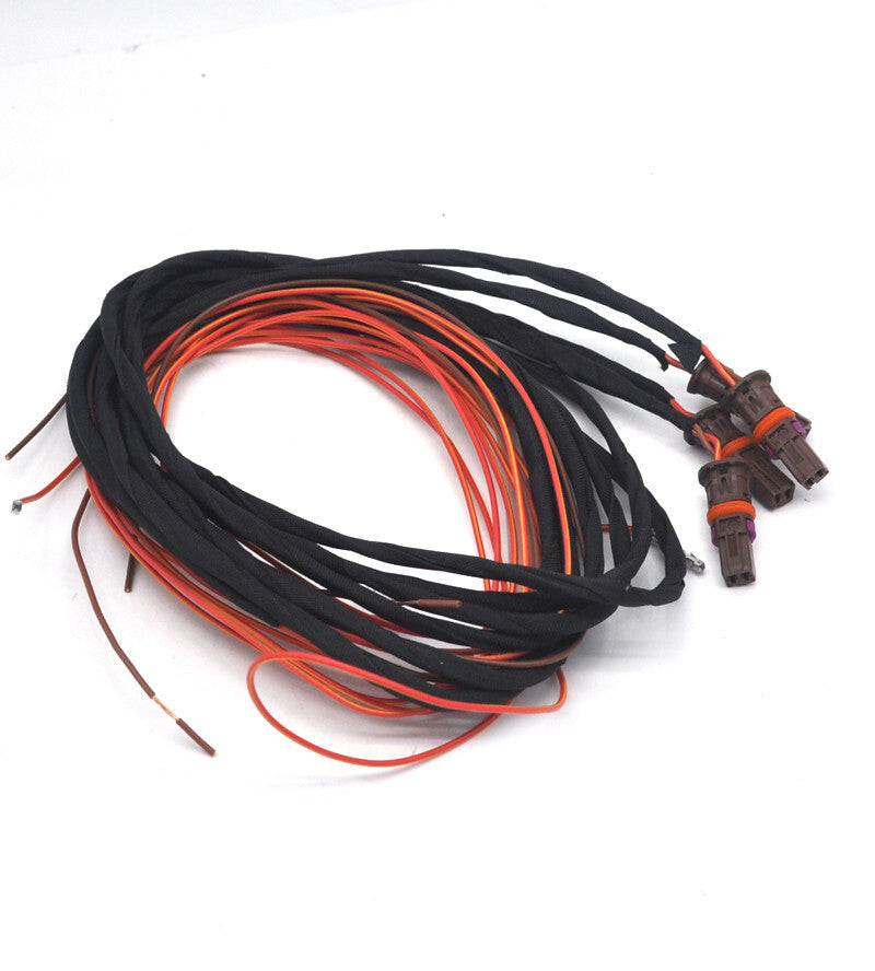 4pcs Retrofit LED Illuminated Door out handle light cable for Audi A4 B9 17-2023