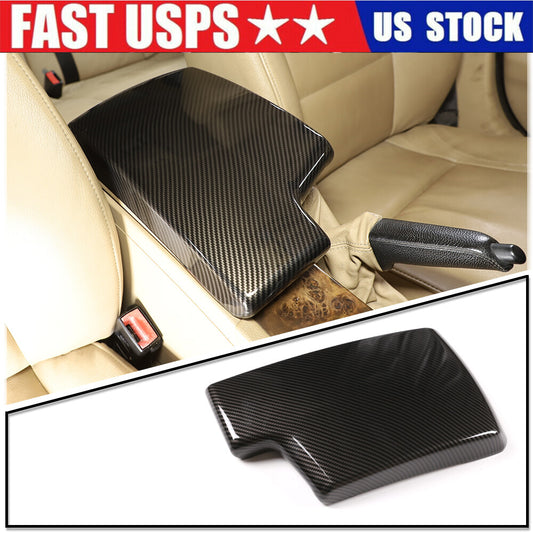 Carbon fiber cigarette lighter socket frame decoration for Toyota Tacoma 2011-2015