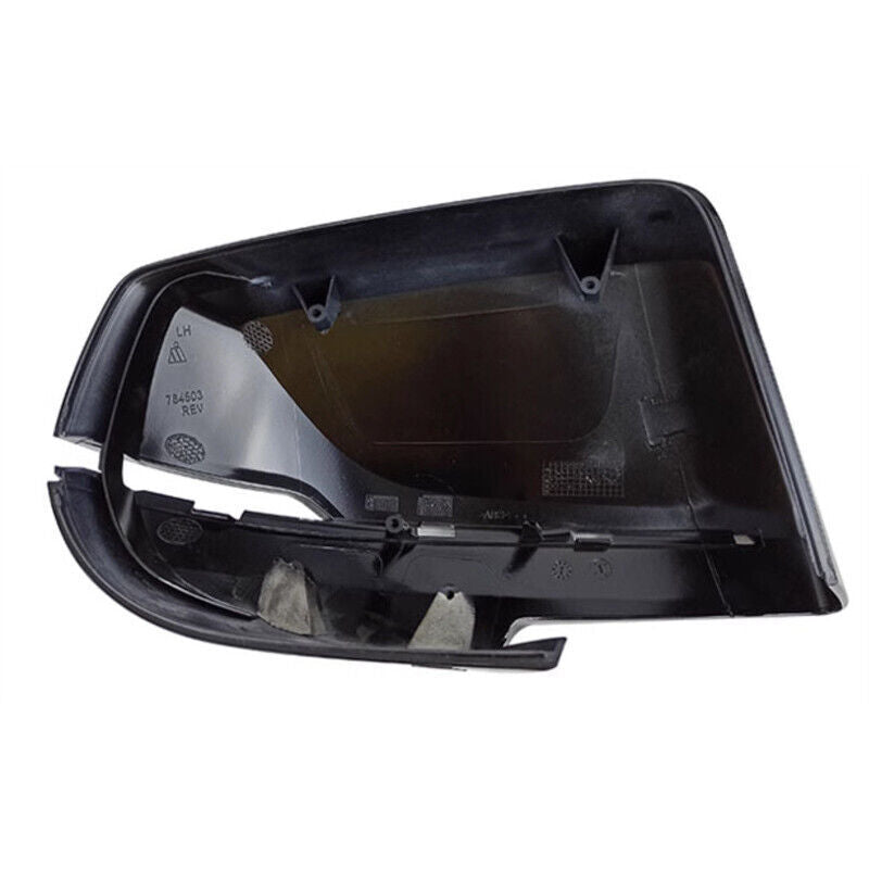 Black Left Side Rear View Side Mirror Cover Shell Cap for Cadillac XTS 2013-2018