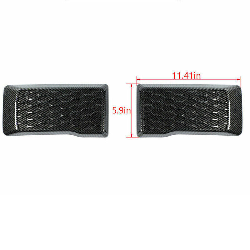 2-Piece Carbon Fiber Front Bumper Protector Covers for Ford F-150 (2015-20)