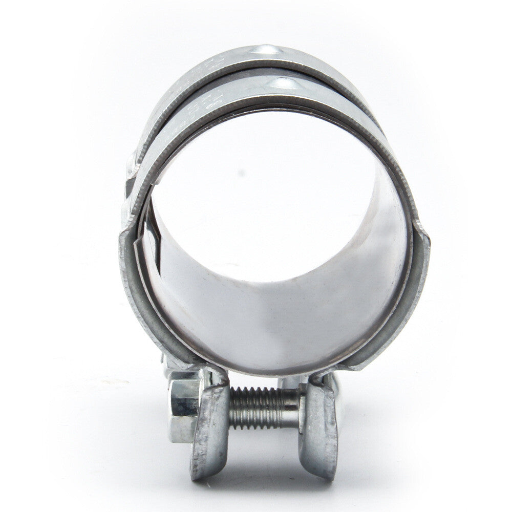 2.5-inch exhaust pipe clamp with stainless steel ring fitting for muffler return pipes