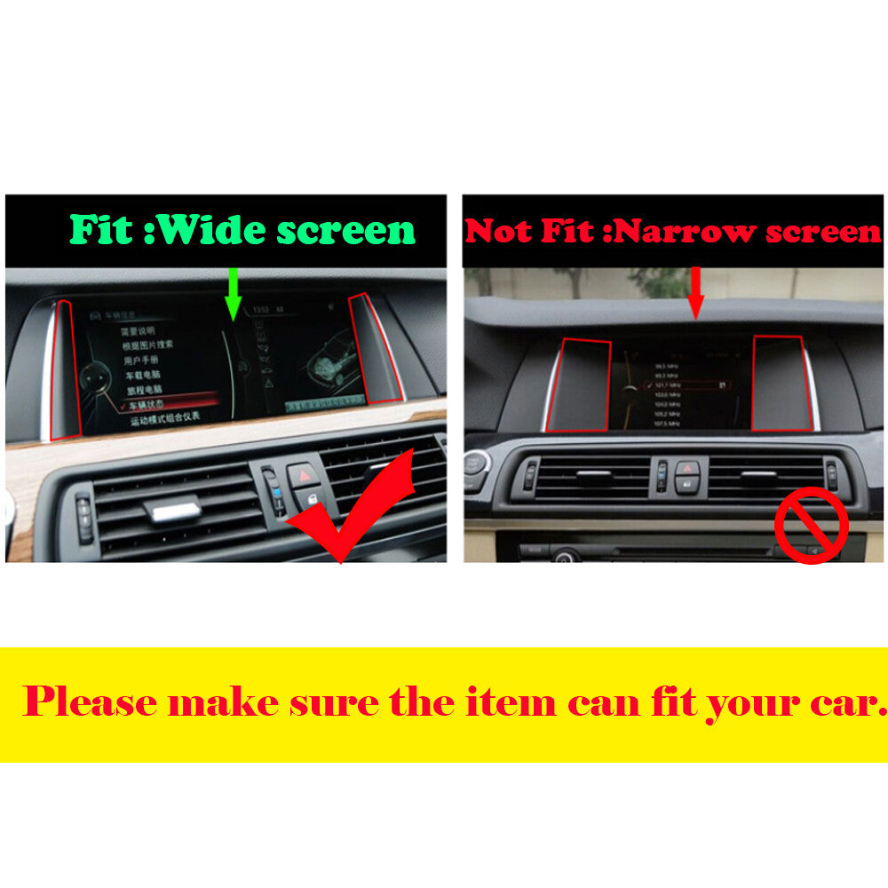 Carbon Fiber ABS Center Console GPS Navigation Trim for BMW 5 Series F10 2014-17