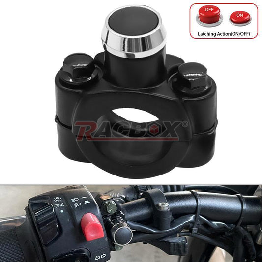 7/8 Motorcycle Handlebar ATV Kill Switch ON OFF Push Button Headlight Fog Spot