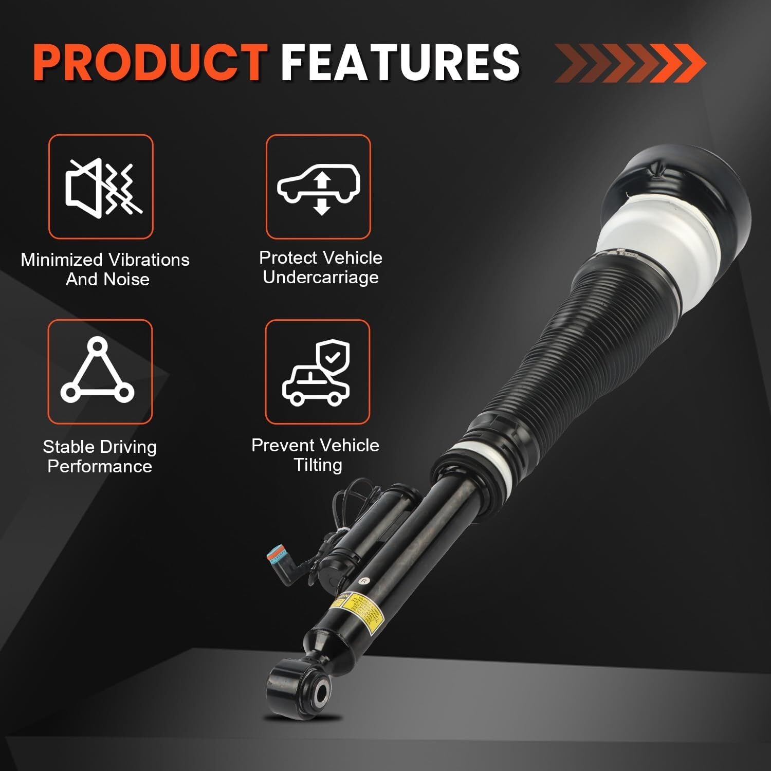 Rear Right Air Strut Shock Assembly for Mercedes-Benz CL550 CL600 C216 S400 W221