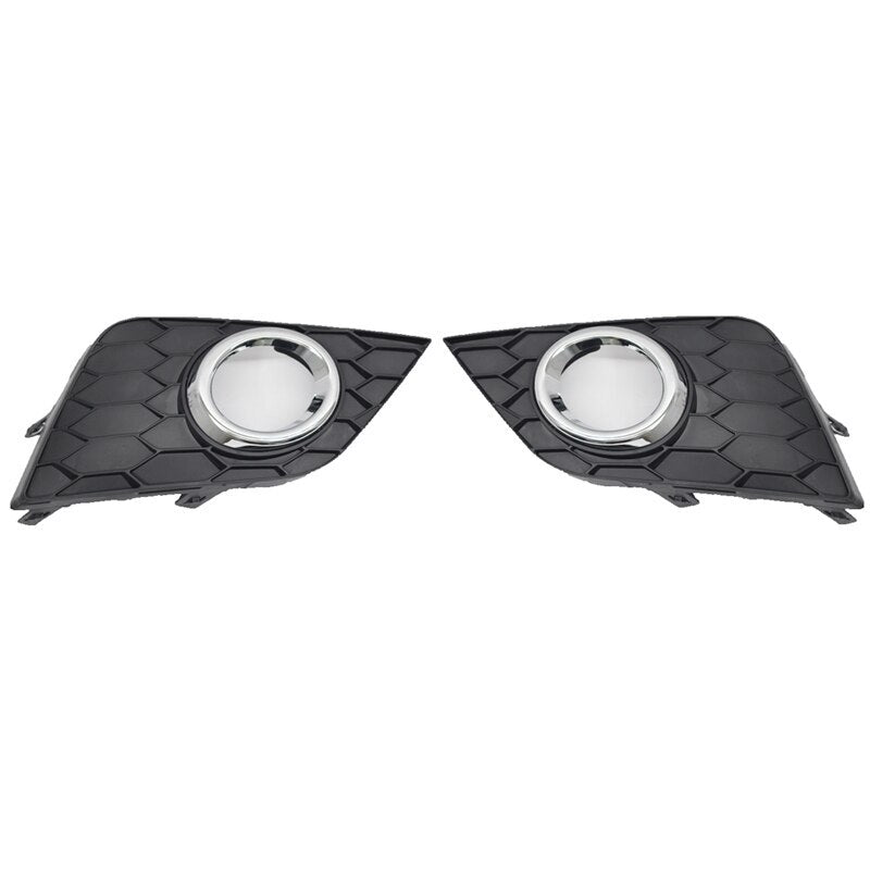 Pair Front Fog Lamp Frame Trimming Bezel Cover for Nissan Sentra 2016-2018