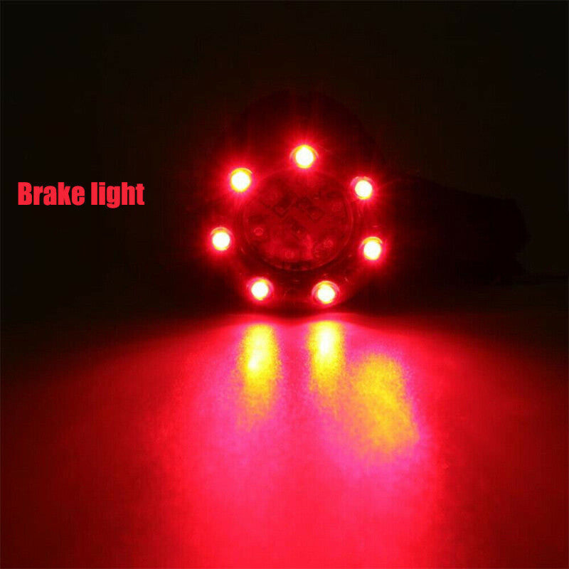 2x Motorcycle LED Bullet Turn Signals Brake Running Tail Light For Racer Bobber