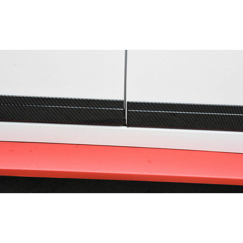 for Hyundai Sonata 2020-2023 Carbon Fiber Car Body Door Side Molding Guard cover