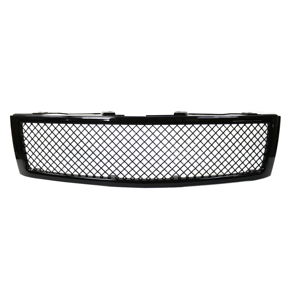 Honeycomb Mesh Front Bumper Center Grille Upper Grill for Chevy Silverado 1500