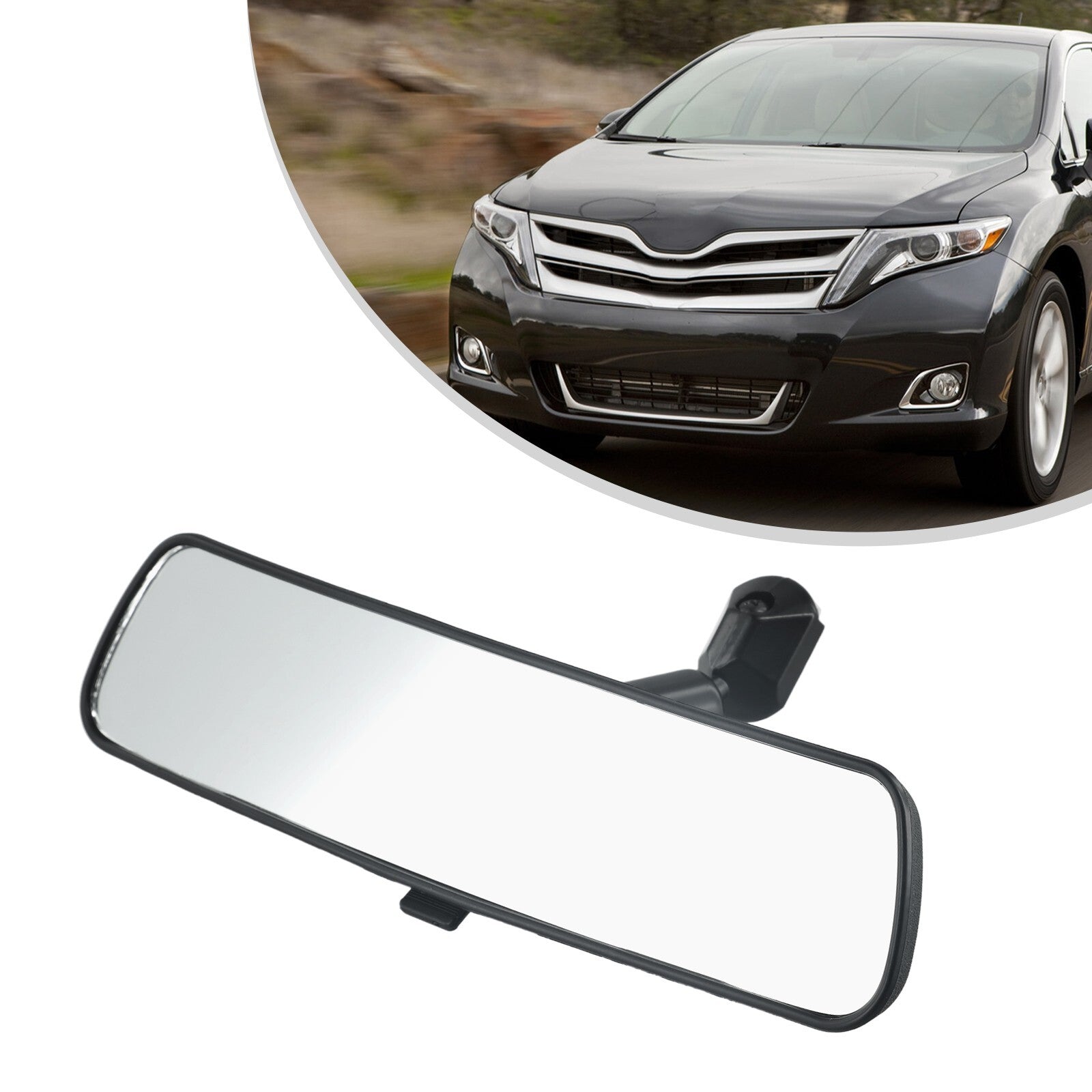 10 Inch Assisting Mirror Large Clear Anti-Glare Proof Panoramic Rear View Mirror