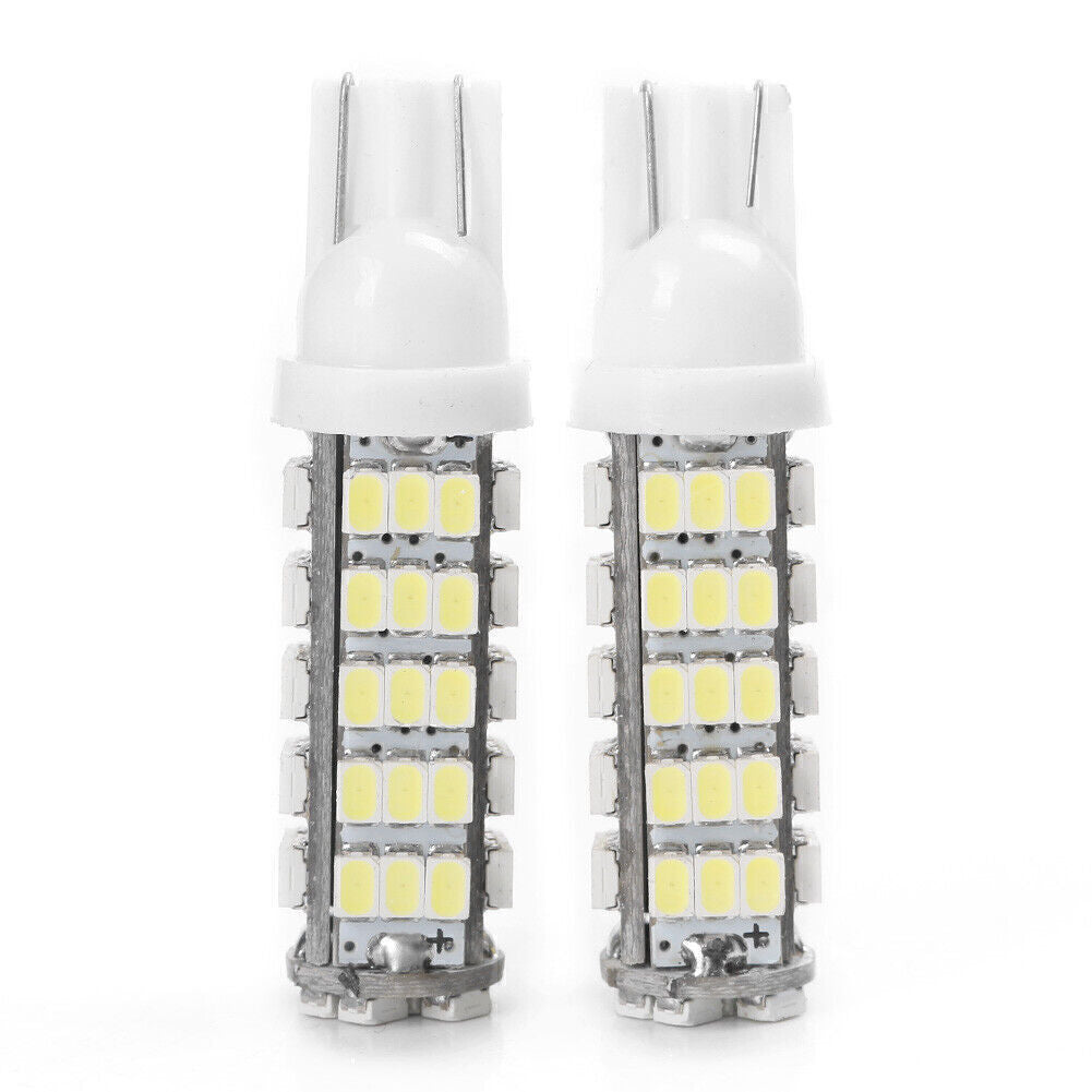 Pair LED Bulbs Clearance Car Door Lights W5W 194 168 24V White T10 1206 68 SMD