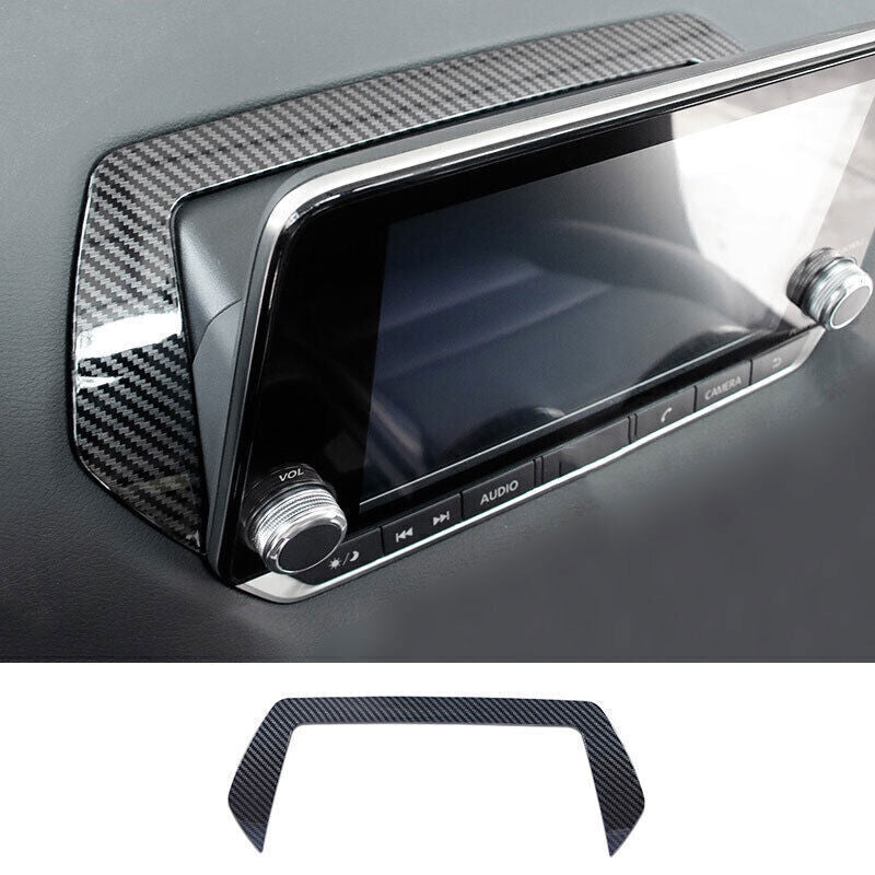 Inner Console Navigation Cover for Nissan Sentra Sylphy 2020-2023 Carbon Fiber