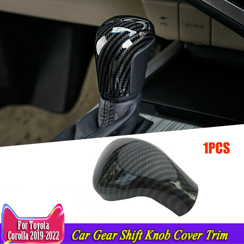 for Toyota for Corolla 20-2024 Carbon Fiber Look Inner Gear Shift Knob Cover Trim 1X