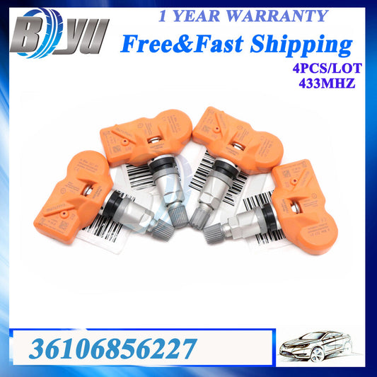 4x TPMS Tire Pressure Sensor 36106856227 for BMW for Mini X3 X5 Z4