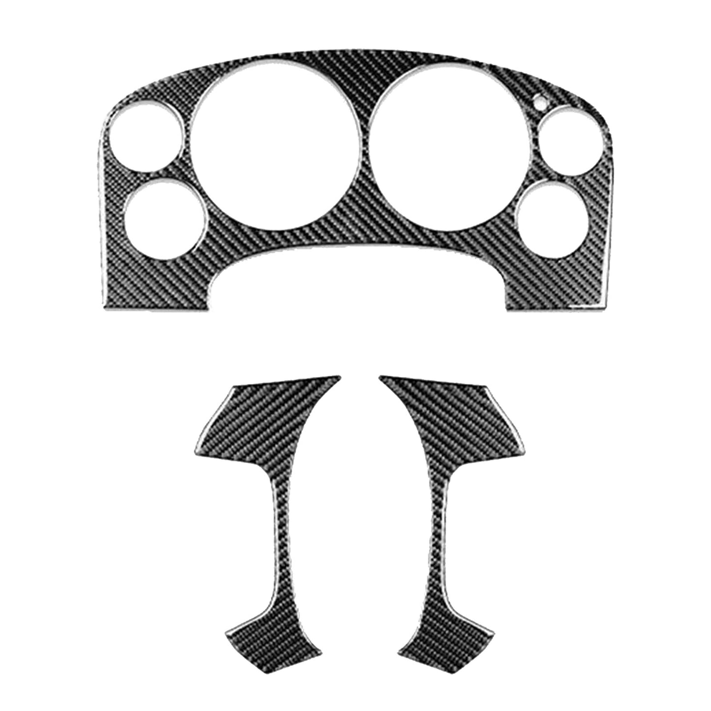 For Silverado for Sierra 07-13 Steering Wheel Cover Trim Stickers Carbon Fiber Kit