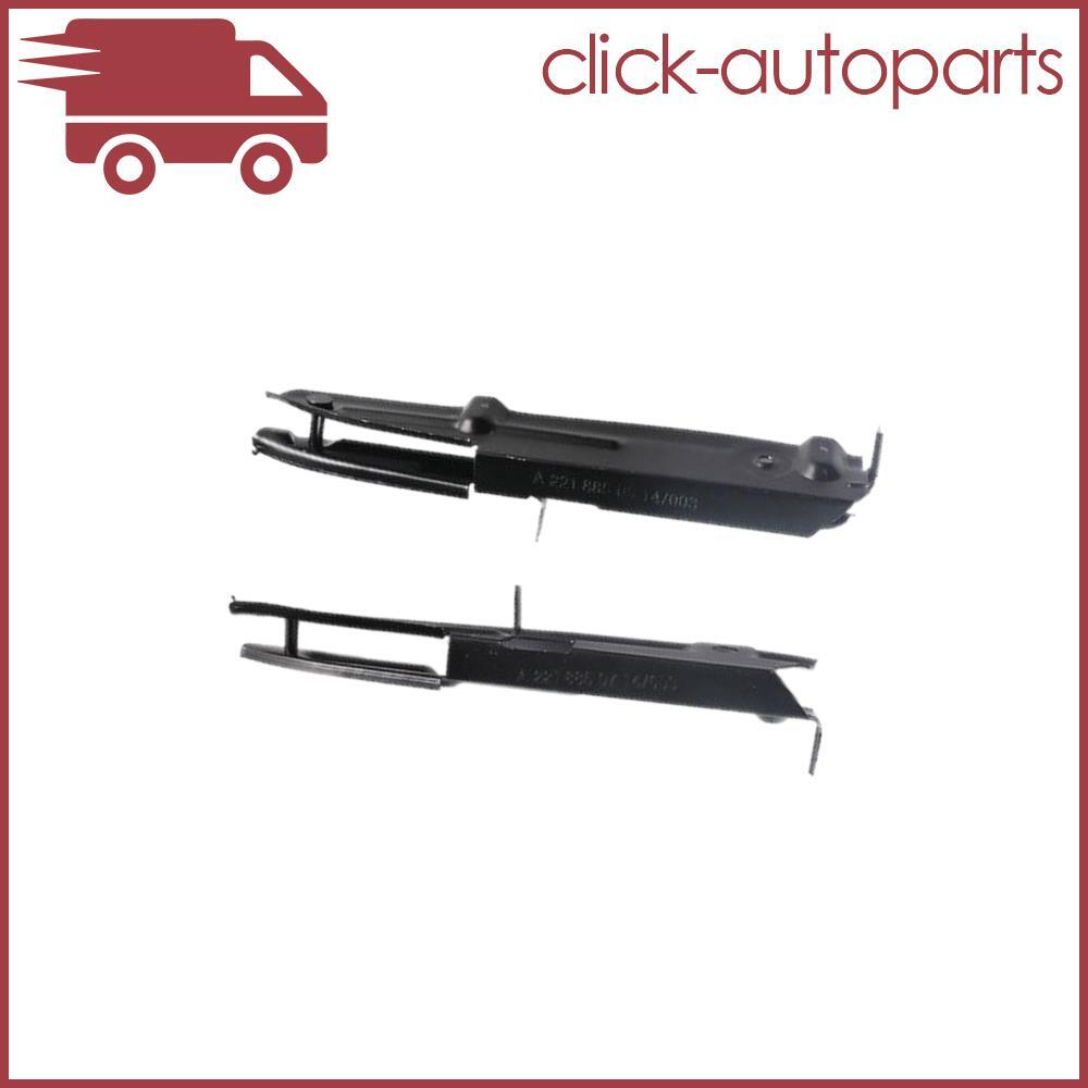 Pair of Front Bumper Support Bracket Black for Mercedes-Benz W221 S550 2007-2013