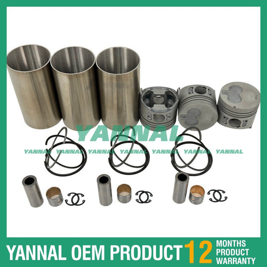 3X 8-97176889-0 Cylinder Liner Kit for Isuzu 3LA1 Heavy Truck Engines