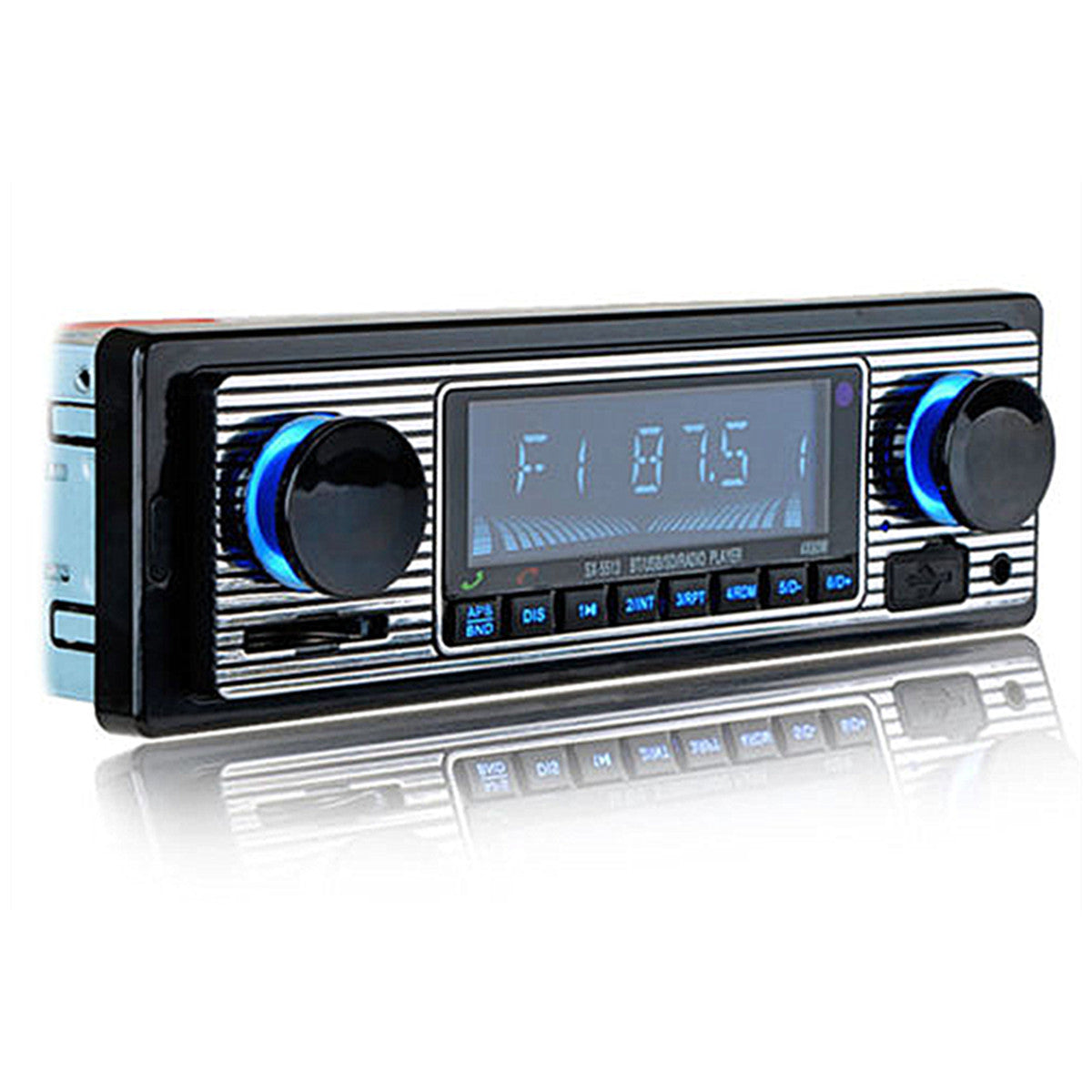12V Bluetooth Car FM Radio MP3 Player USB Classic Stereo Audio Receiver AUX SD