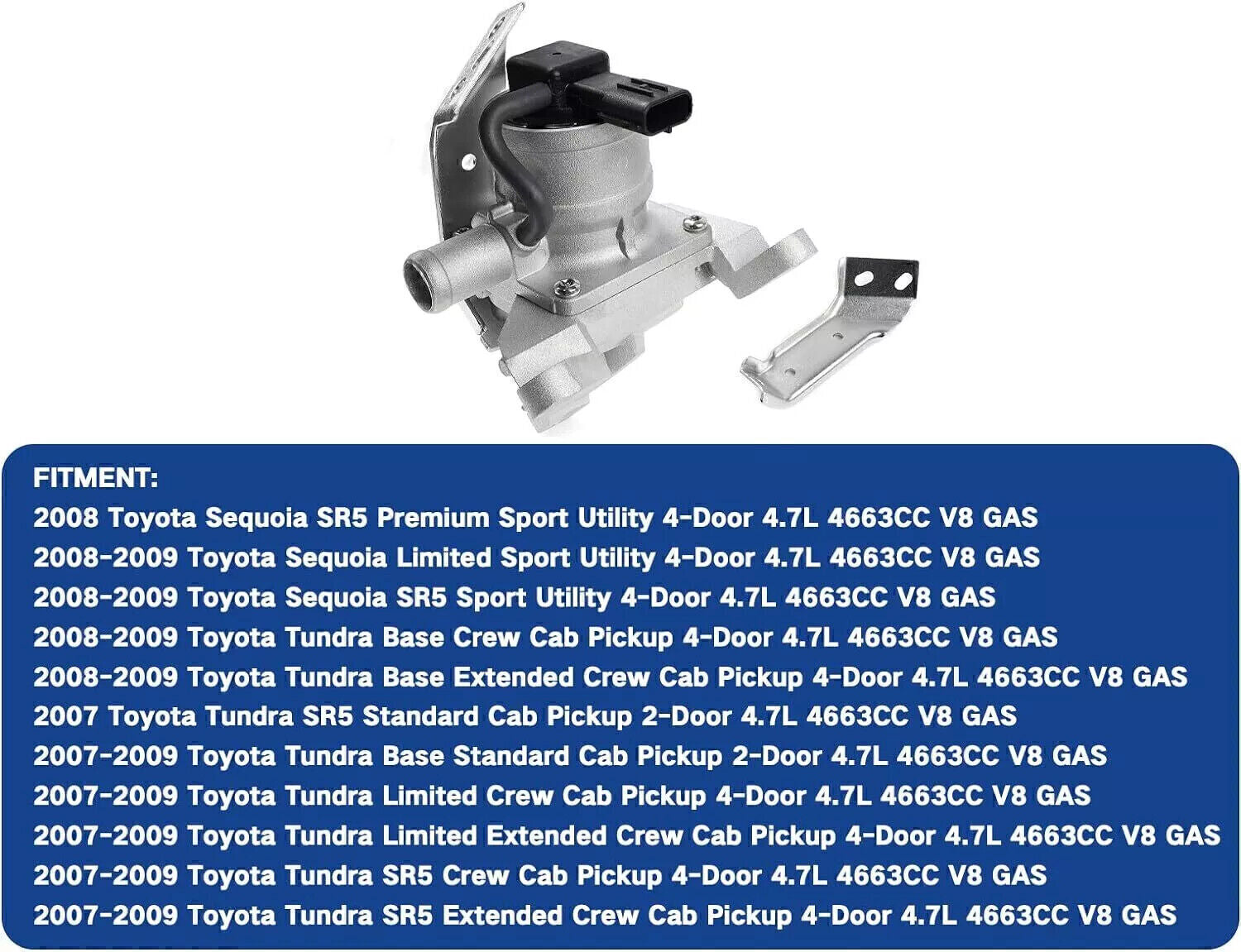 For 07-09 for Toyota Tundra 4.7L Secondary Air Injection Check Valve 2571050031