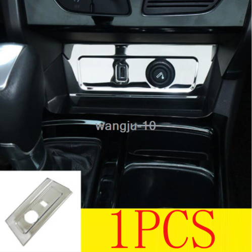 Blue S.Steel USB Socket Control Panel Trim Decor for Ford Escape Kuga 2013-2019
