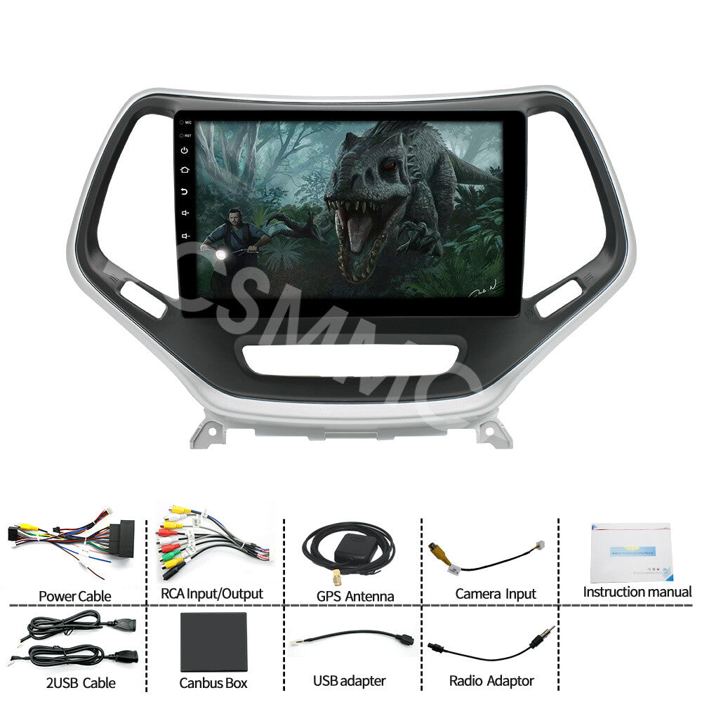 Touch Screen Android Car MP5 Player Fit for Jeep Cherokee 2013-2020 Radio 4+32G