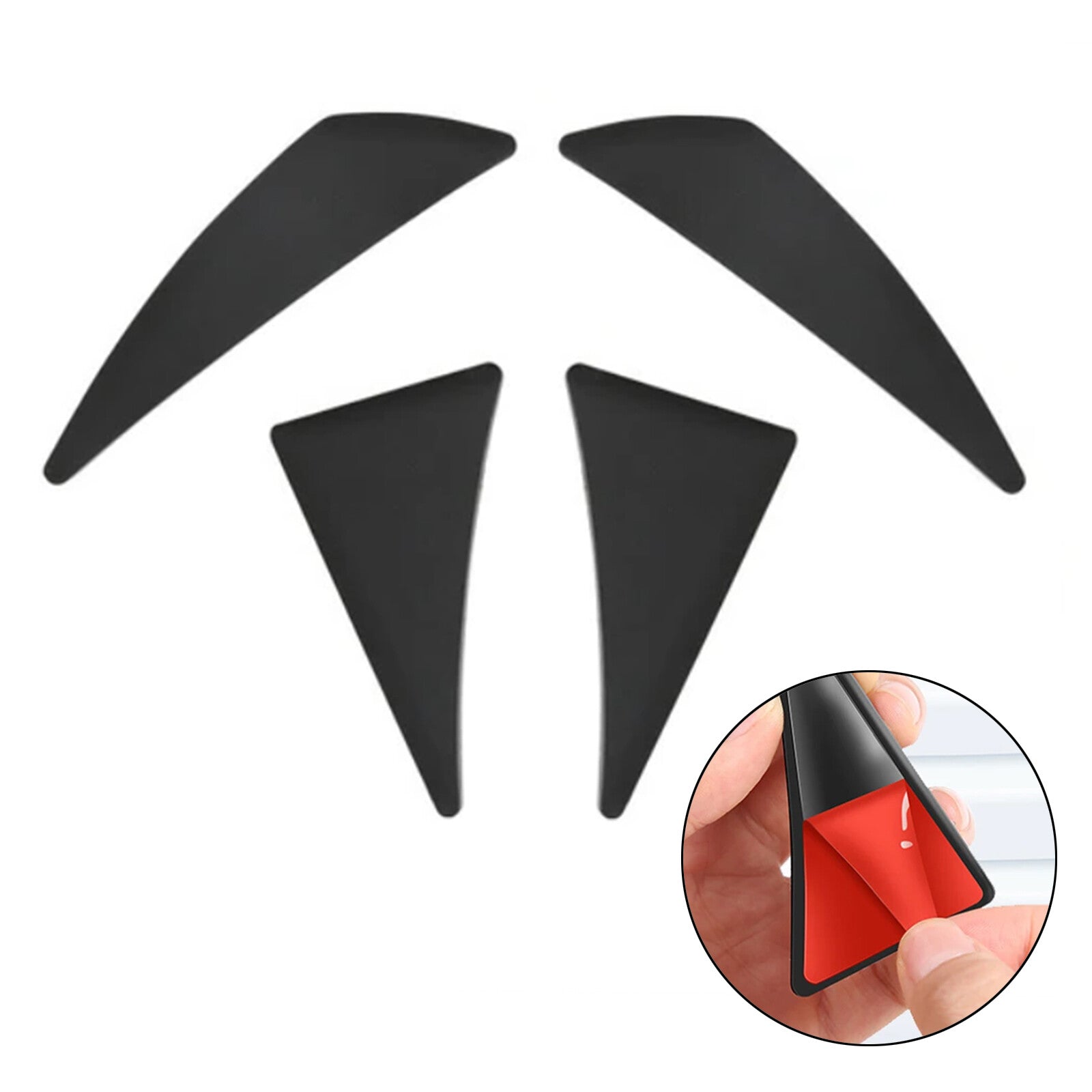 Car Door Corner Protector Anti-Scratch Sticker Kit for Tesla Model 3 Y 17-23