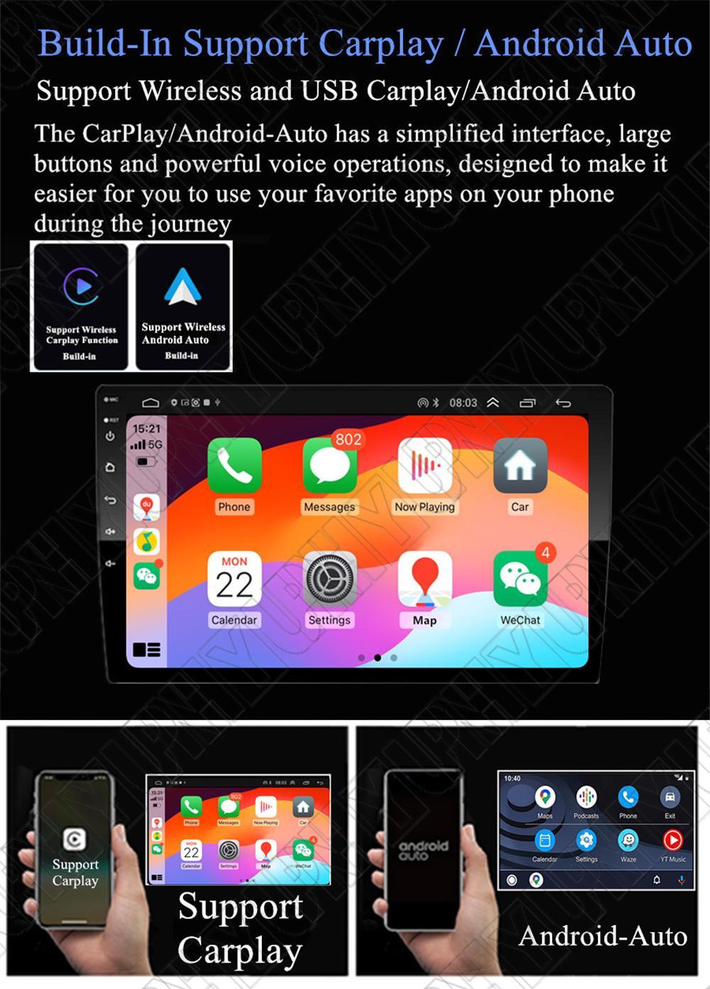 9 For 1994-02 for Dodge for Ram 1500 2500 3500 Carplay 4+32GB Stereo Radio GPS Nav Wifi