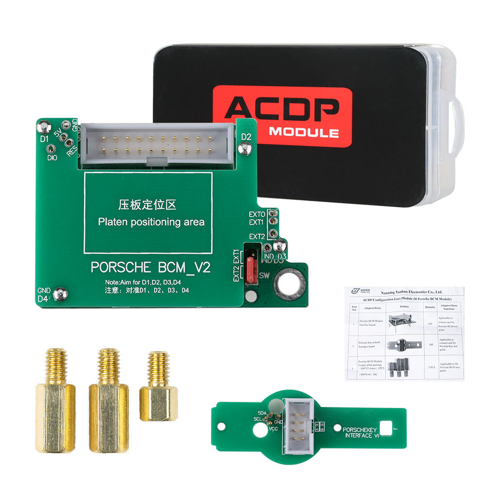 YANHUA Module 10 Adapter ACDP Prog/ for ram For Por.sche BCM Add Key and All Key Lost
