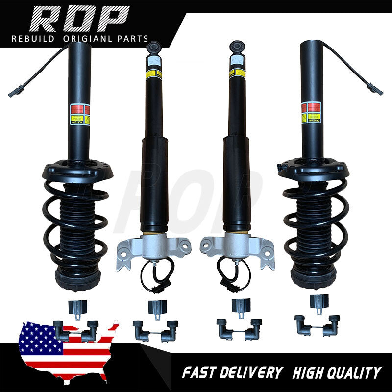 4Pcs Front Strut Assys + Rear Shock Absorbers for Cadillac XTS w/ Electric 13-19