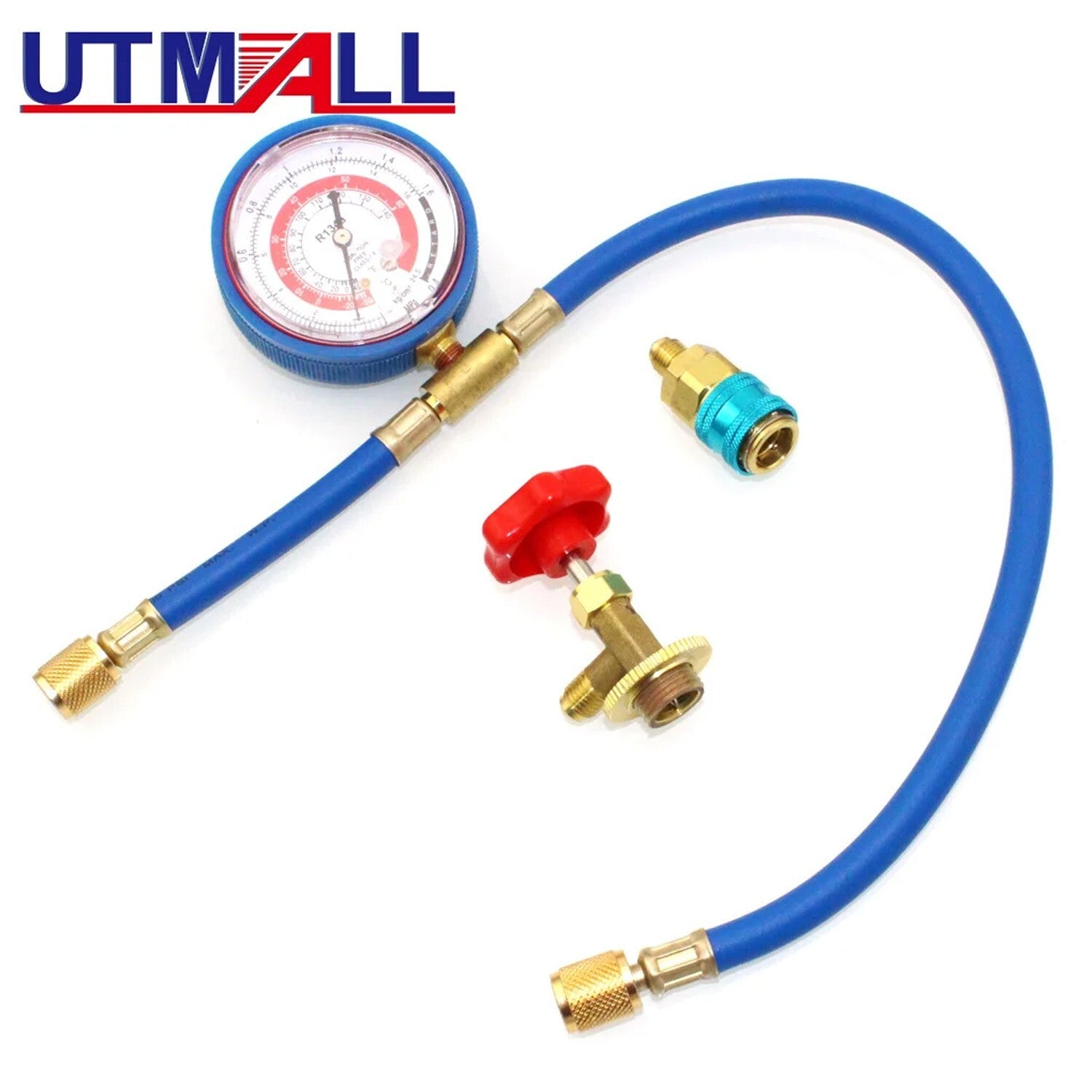 R134A Automotive AC Manifold Instrument Kit, Air Conditioning, Cooling, Charging, Measurement Coupler Kit