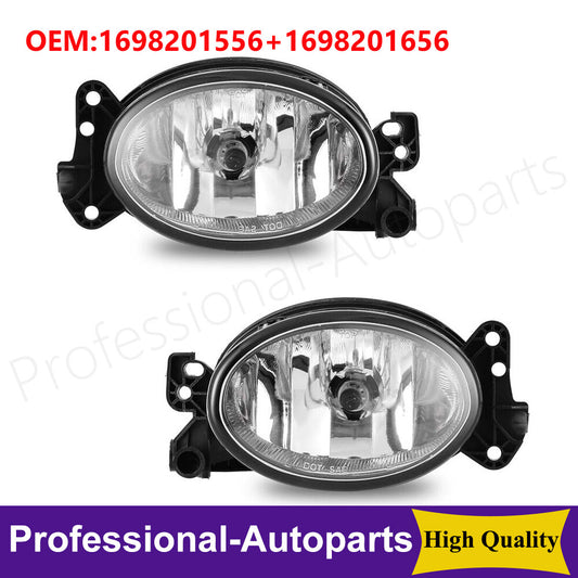 1Pair LR Fog Lights Clear Glass Lens for Mercedes Benz X164 GL320 GL450 GL550