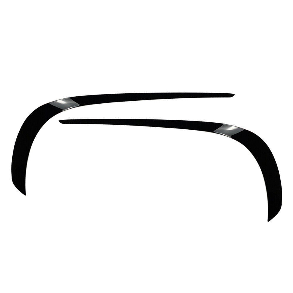 Front Bumper Lip Splitter Spoiler Black for Benz E-Class W212 Facelift 2013-2016