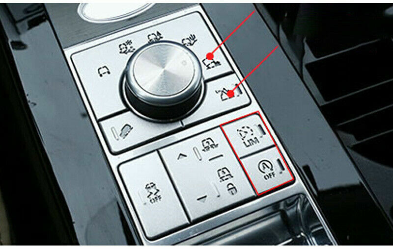 for Range Rover L405 2013-17 Silver Alloy Console Button Switch Sticker Trim 9x